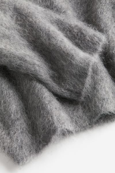 Oversized Mohair-blend Sweater - Gray - Ladies | H&M US | H&M (US + CA)