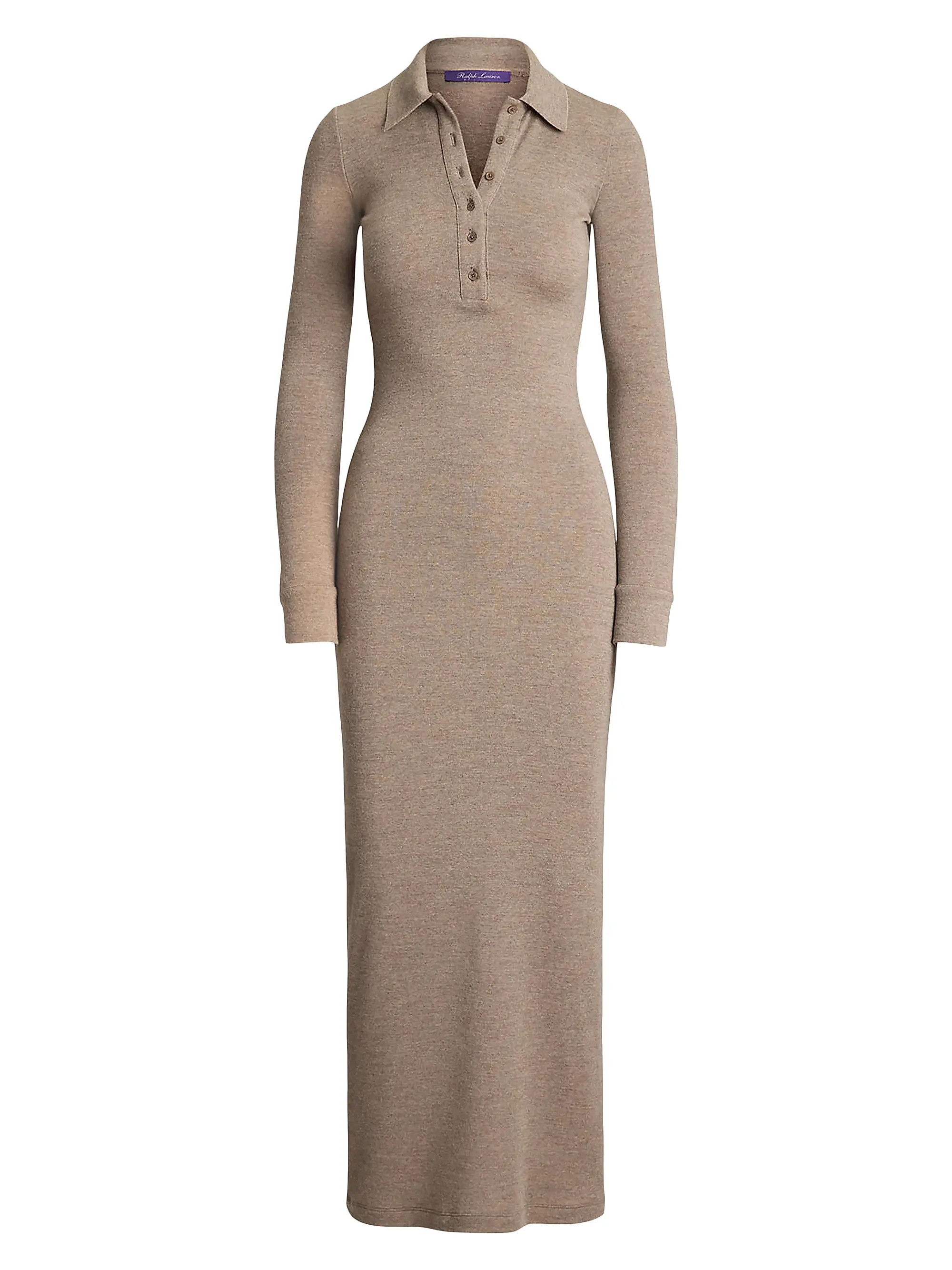 Melange Wool Polo Midi-Dress | Saks Fifth Avenue