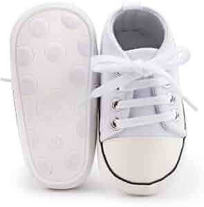 Amazon.com | Tutoo Unisex Baby Boys Girls High Top Sneaker Soft Anti-Slip Sole Newborn Infant Fir... | Amazon (US)