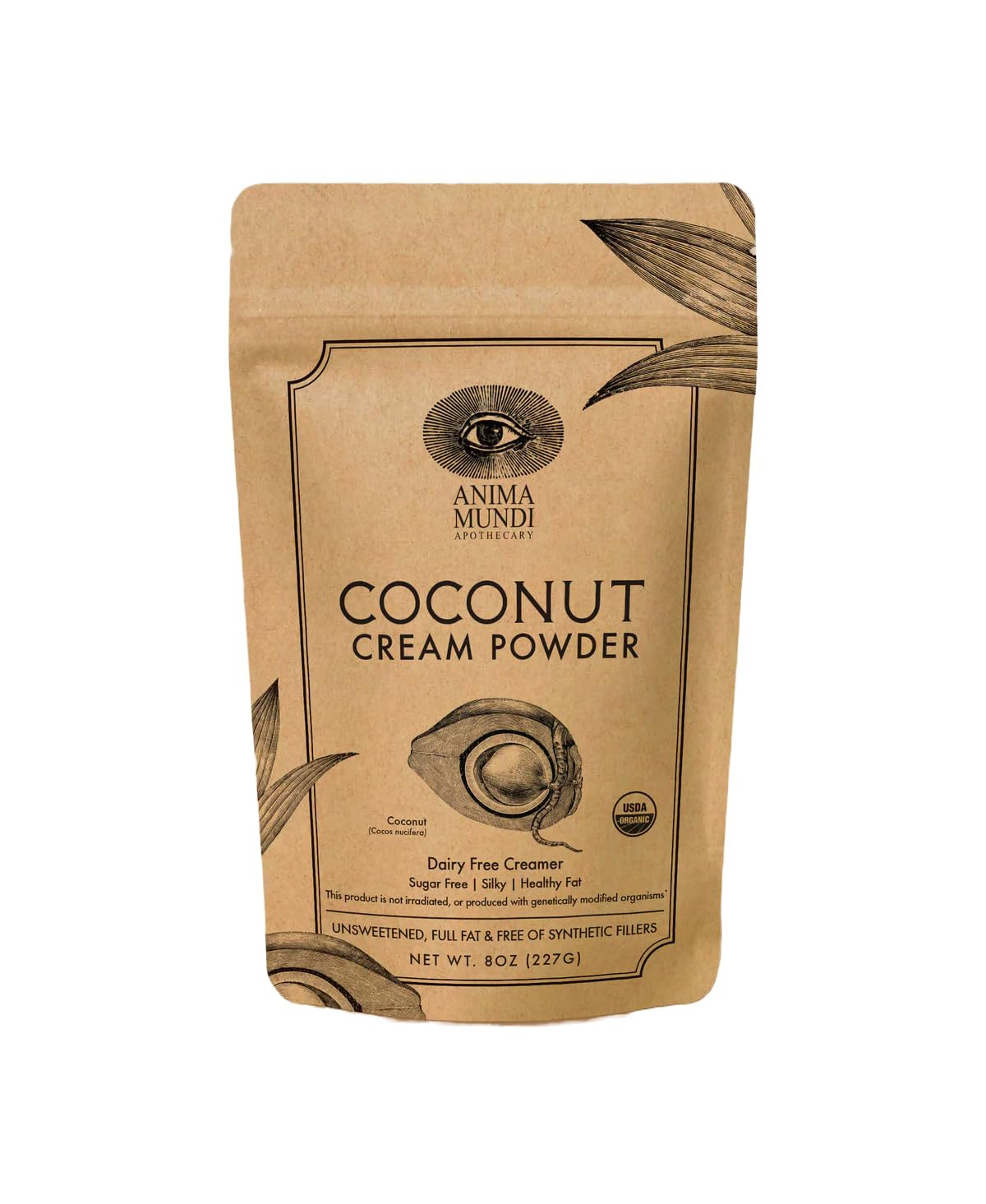 Anima Mundi Apothecary Coconut Cream Powder - Organic Non-Dairy Coconut Silky Dairy-Free Creamer ... | Amazon (US)