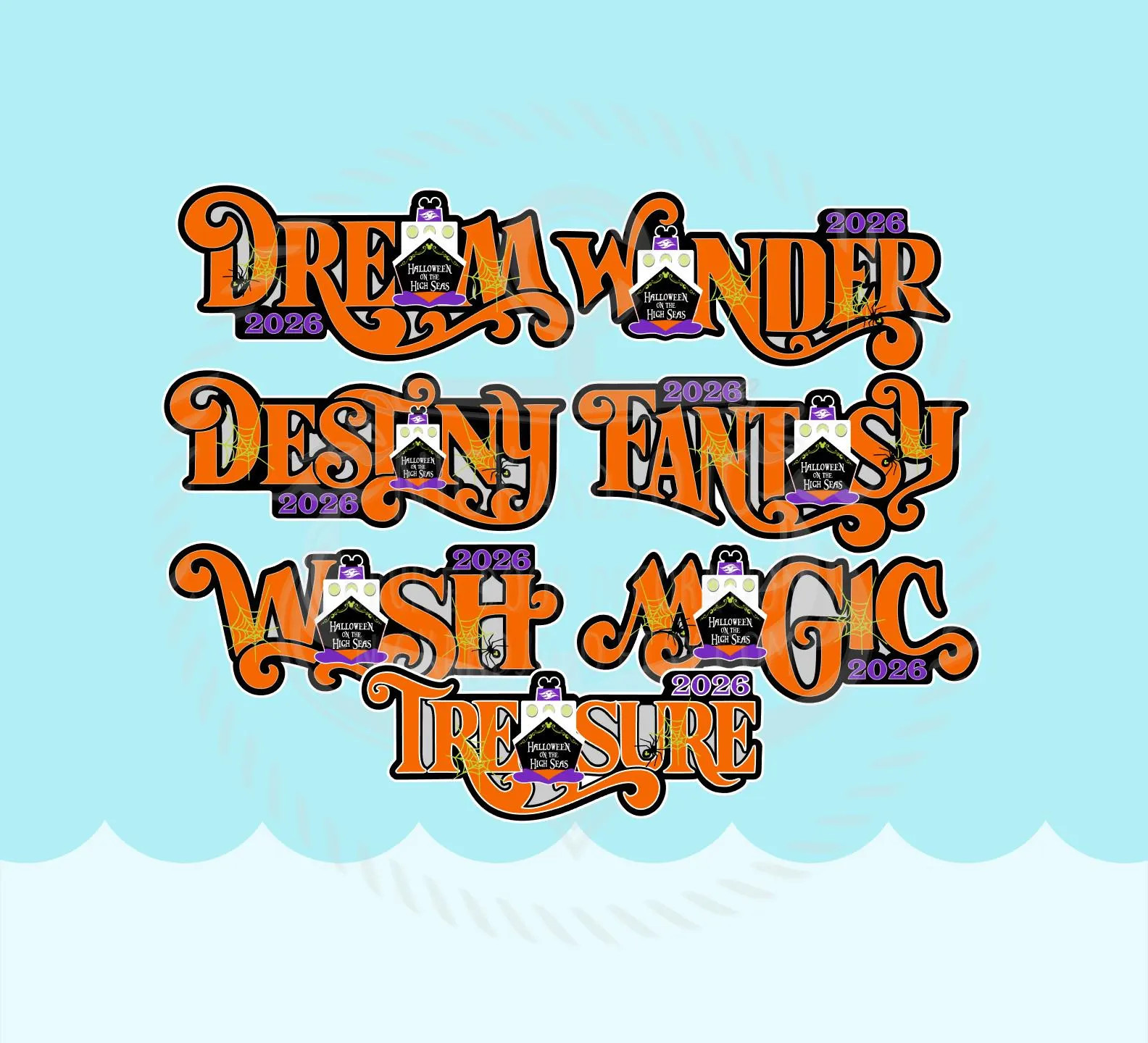 Halloween Cruise Year Ship Name Magnet 2026 - Disney Door Magnet | Etsy (Global)