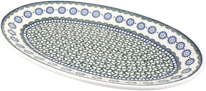 Blue Rose Polish Pottery Maia Large Oval Platter | Amazon (US)