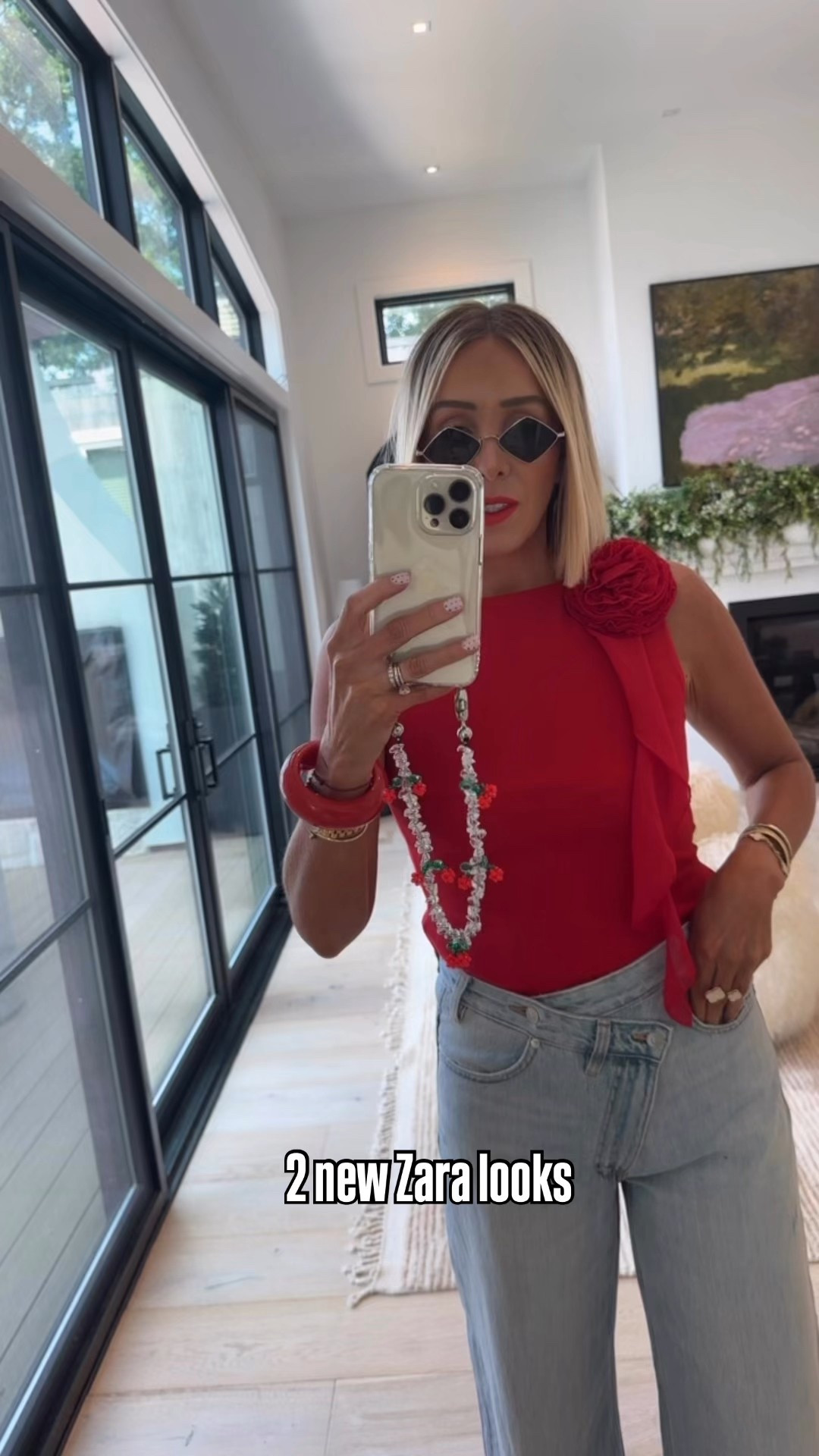 Two new Zara looks .. medium in tops and 27 in denim 