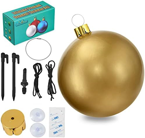 Inflatable Christmas Ornaments, 18" 21.5" or 25" Oversized Ornament Christmas Ball,,Christmas Indoor | Amazon (US)