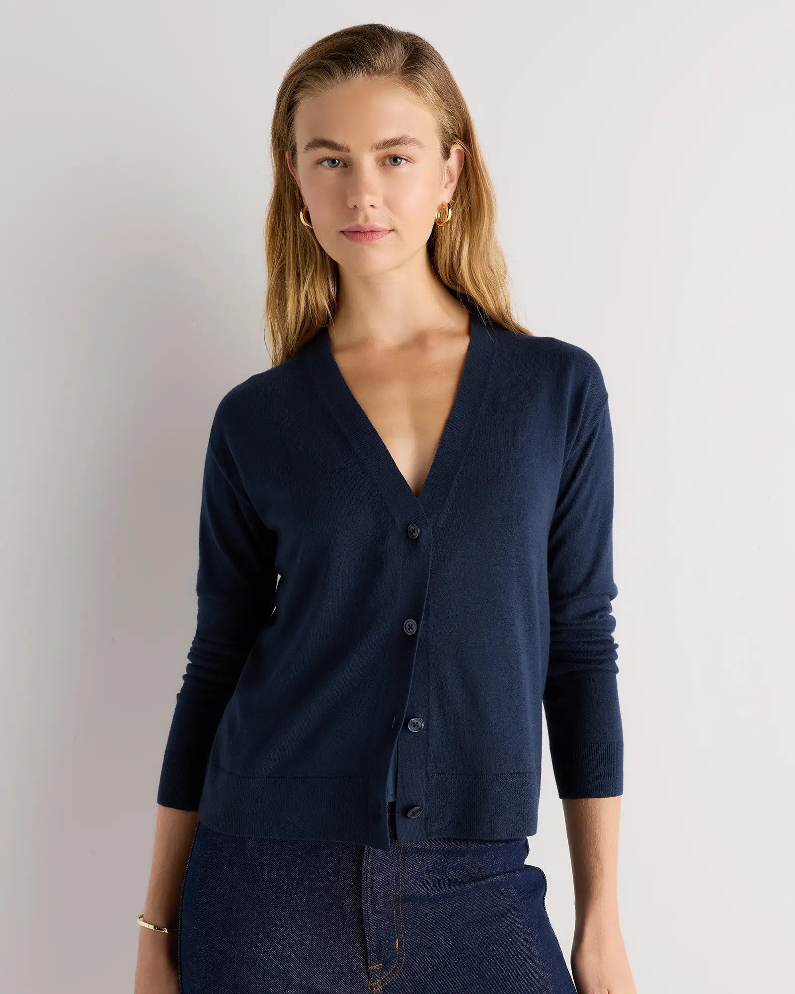 Lightweight Cotton Cashmere Cardigan | Quince