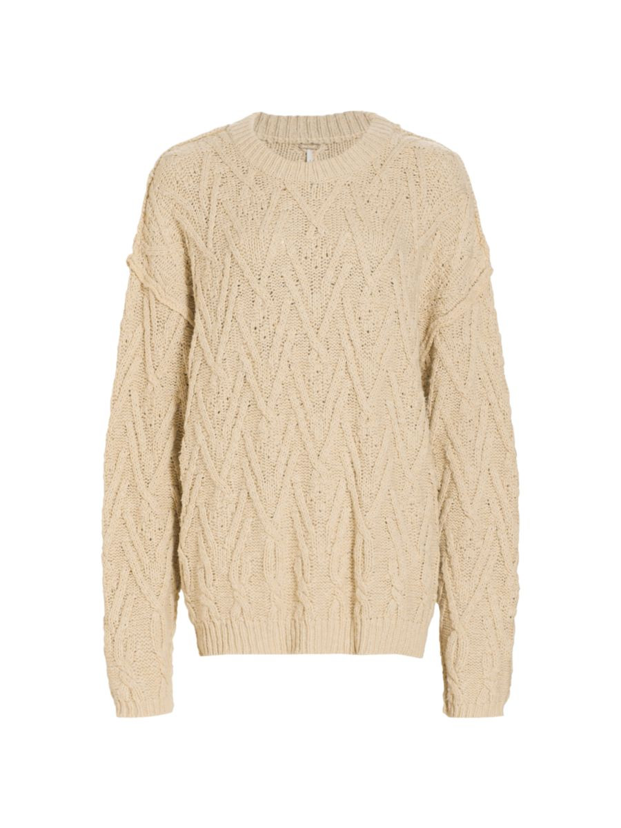 Free People Isla Cable-Knit Sweater | Saks Fifth Avenue