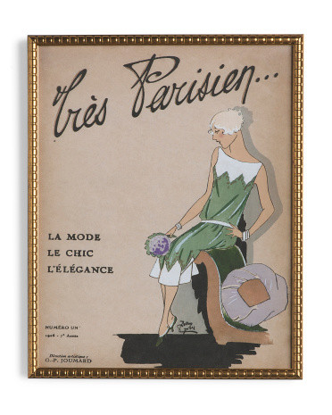 20x25 Tres Parisien La Mode Le Chic Framed Wall Art | TJ Maxx