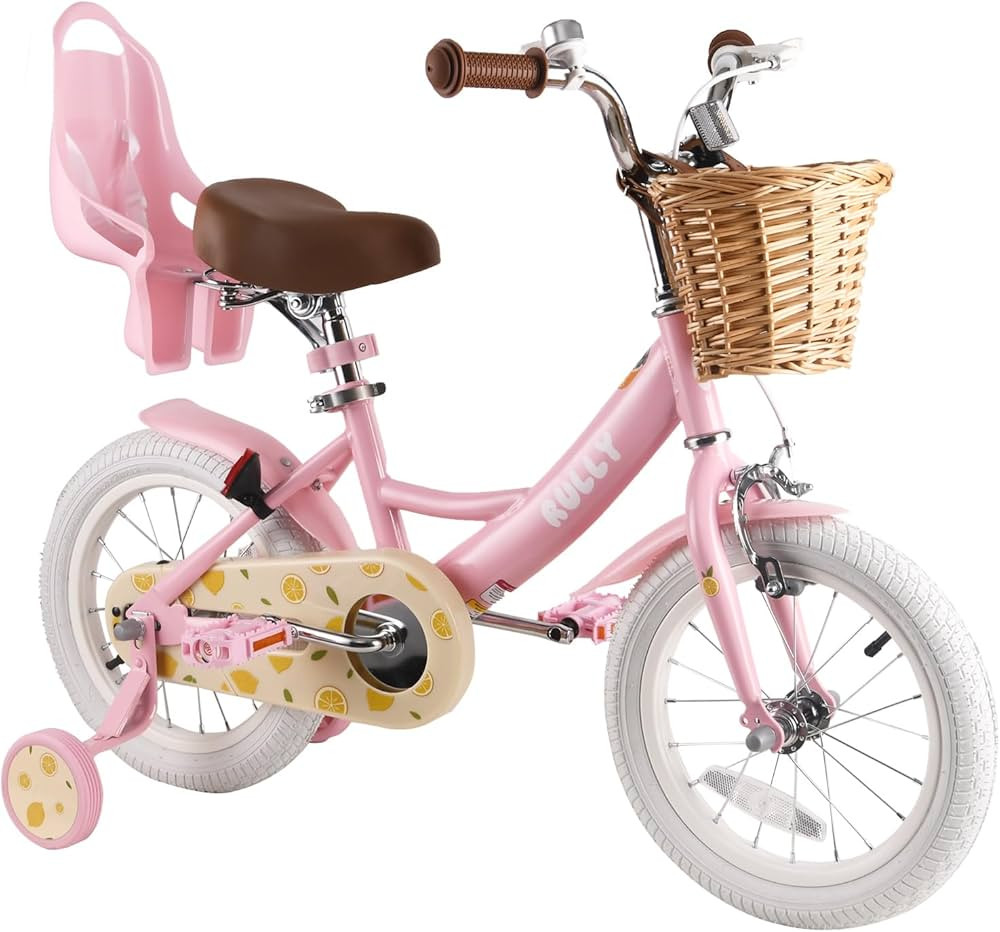 RULLY Fruit Kids Bike 12 14 16 Inch Bicycle for Girls Ages 2-7 Years, Training Wheels Included, G... | Amazon (US)
