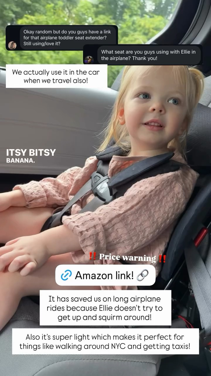 We actually use it in the car when we travel also!  Also it’s super light which makes it perfect for things like walking around NYC and getting taxis!  It has saved us on long airplane rides because Ellie doesn’t try to get up and squirm around! ‼️ Price warning ‼️

#LTKTravel #LTKKids #LTKootd