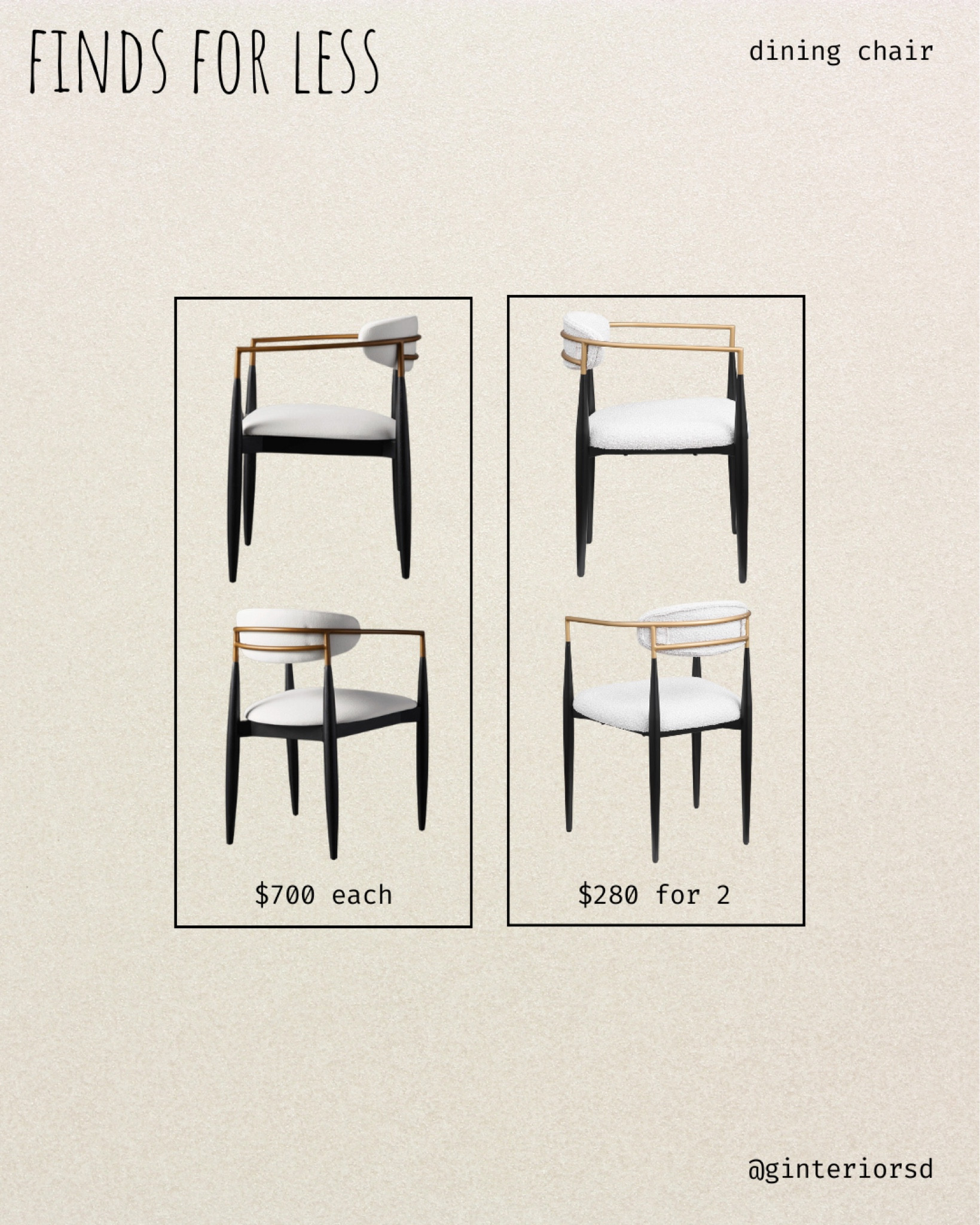 Finds for less - dining chairs

#LTKStyleTip #LTKHome #LTKSaleAlert