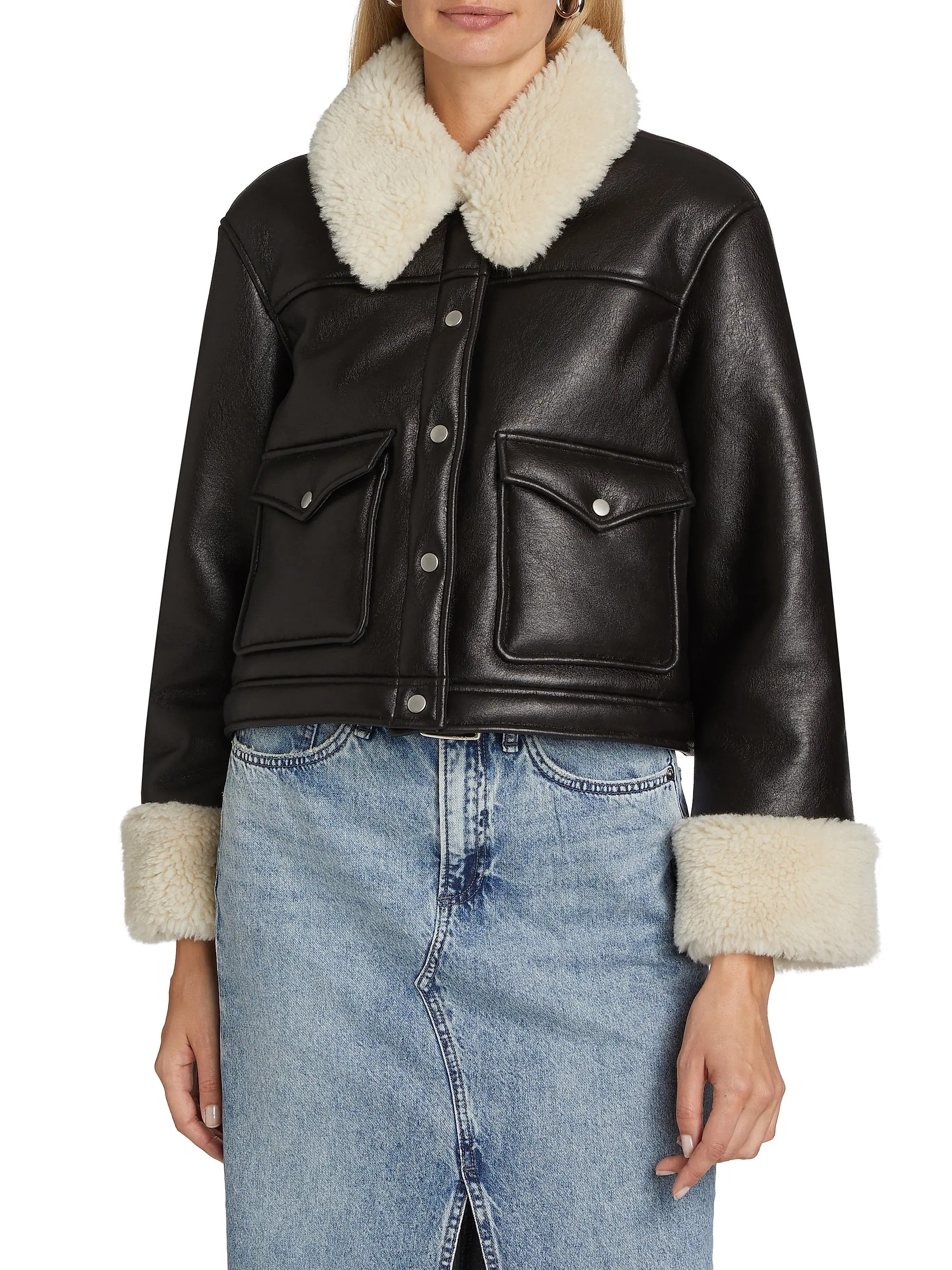 Imani Faux-Leather Jacket | Saks Fifth Avenue