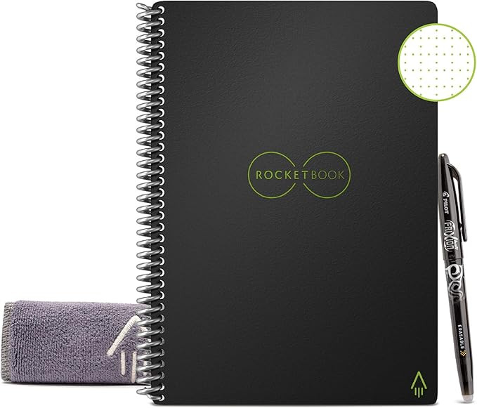 Rocketbook Smart Reusable Notebook - Dot-Grid Eco-Friendly Notebook with 1 Pilot Frixion Pen & 1 ... | Amazon (US)