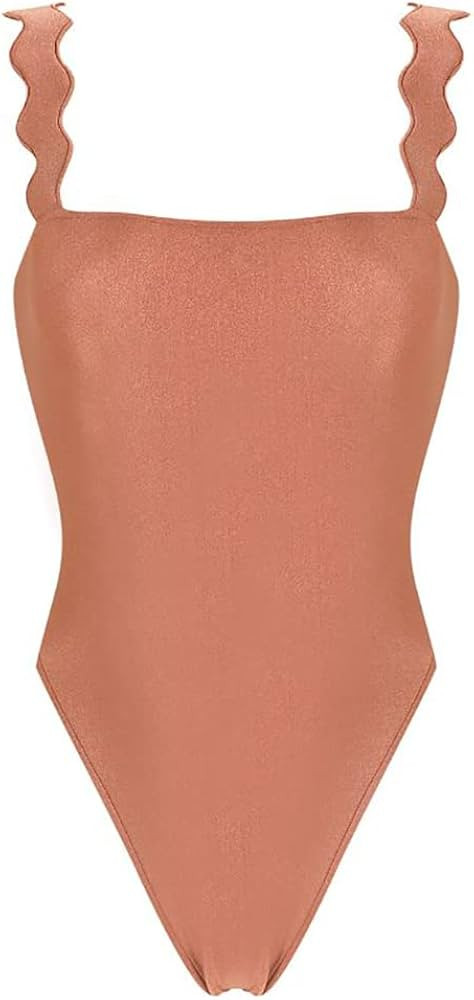 Amazon.com: Adriana Degreas, Moves Swimsuit With Straps, M, Bronze : Luxury Stores | Amazon (US)