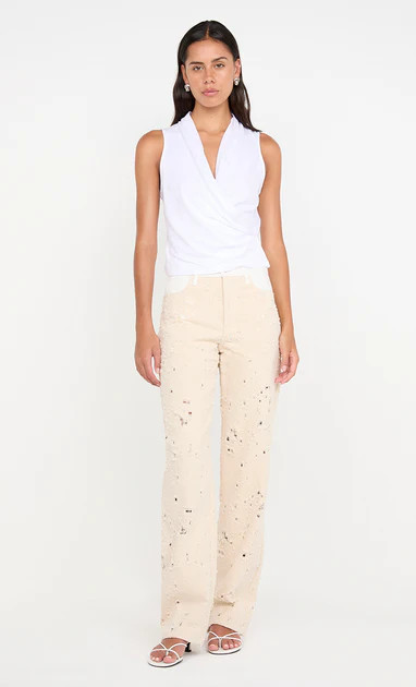 SIMI WRAP TOP - WHITE | Bec & Bridge (Global)