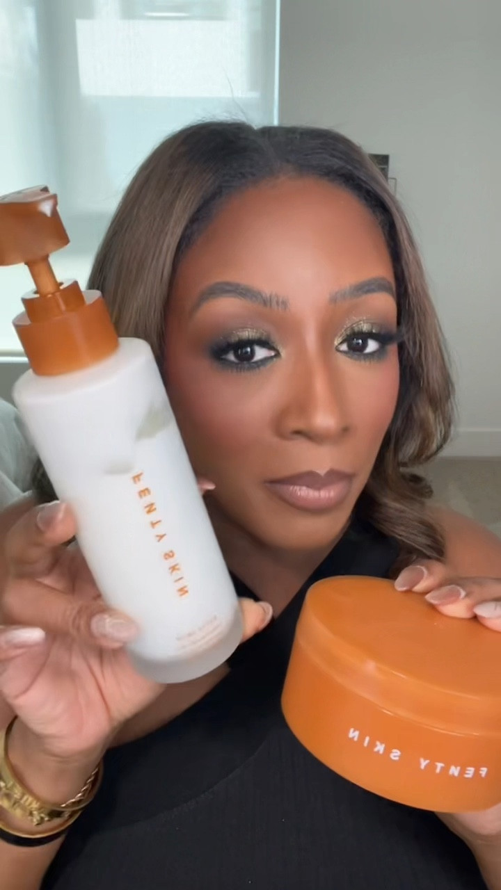 “Okay Fenty… the Salted Caramel drop is giving dessert vibes for the skin ✨🍯 The Body Butta melts right in for that silky glow, and the Body Milk leaves you smelling like a snack ALL day. 

#LTKBeauty