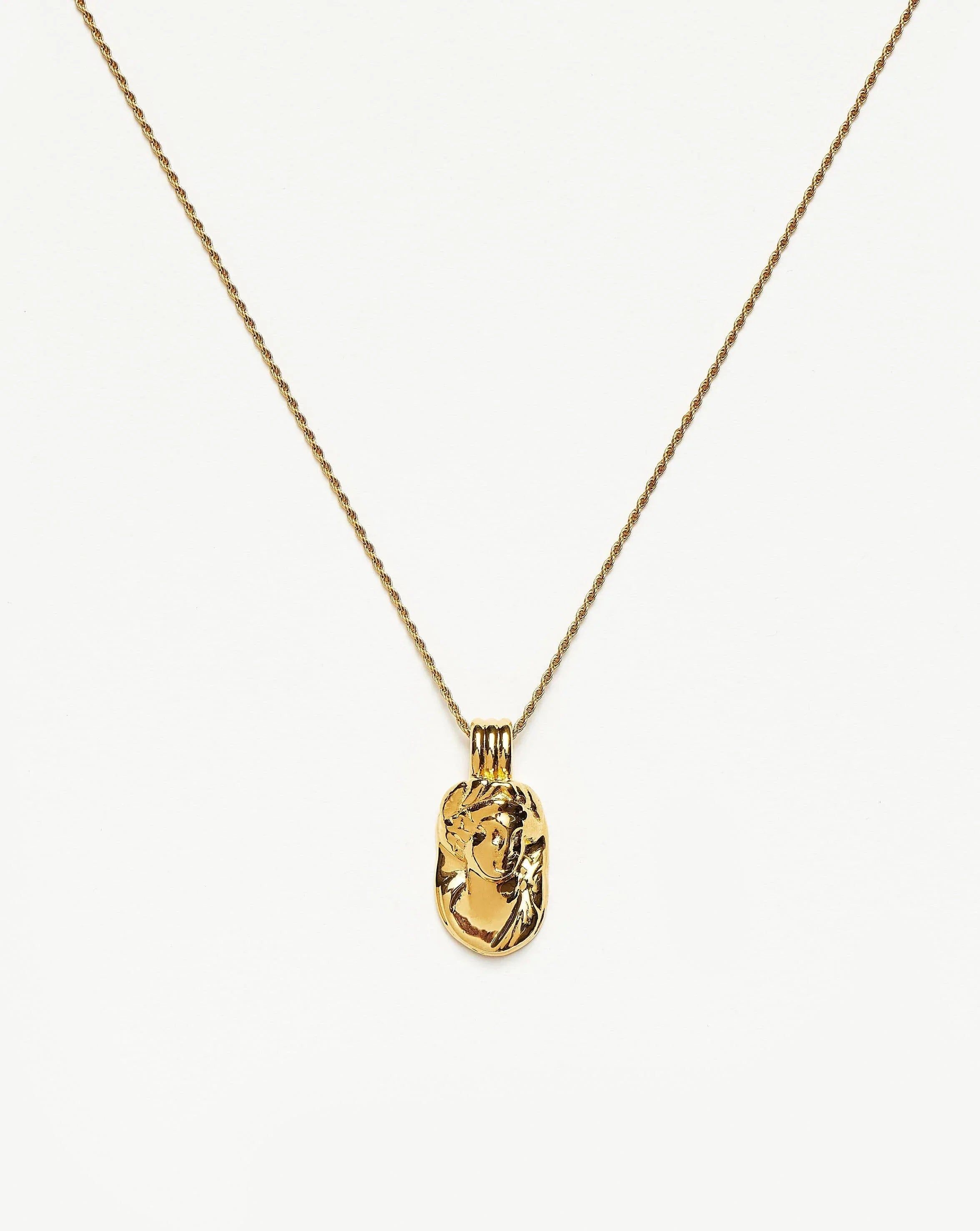 Lucy Williams Engravable Large Cameo Necklace | 18ct Gold Plated | Missoma