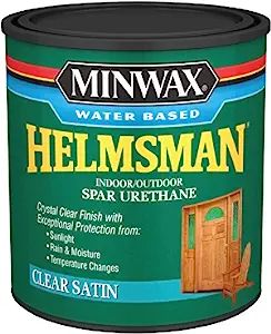 Minwax Water Based Helmsman Spar Urethane, Quart, Satin | Amazon (US)