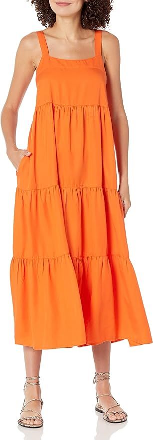 The Drop Women's Britt Tiered Maxi Tent Dress | Amazon (US)