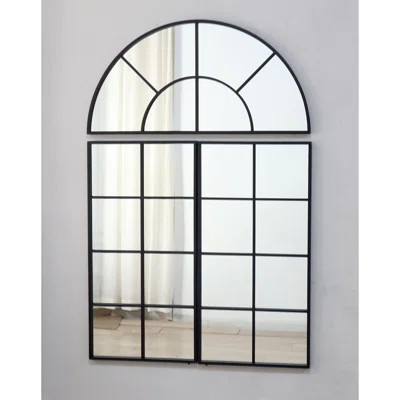 30" X 45" Large Arched Wall Mirror With Three Separate Sections | Wayfair North America