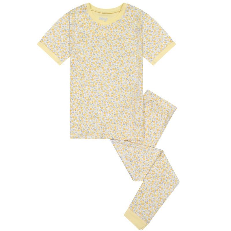 Sleep On It Girls Buttercup Blossom Snug Fit 2-Piece Pajama Sleep Set | Target