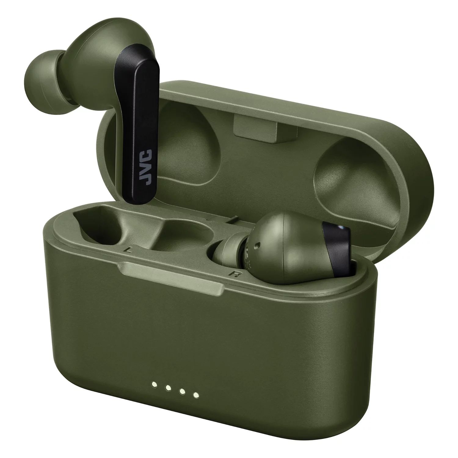 JVC HAA9TG RIPTIDZ Bluetooth Earbuds, True Wireless with Charging Case (Olive) | Walmart (US)