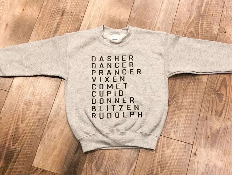 Reindeer Toddler Sweatshirt | Christmas Sweatshirt | Reindeer Sweatshirt | Toddler Sweatshirt | C... | Etsy (US)