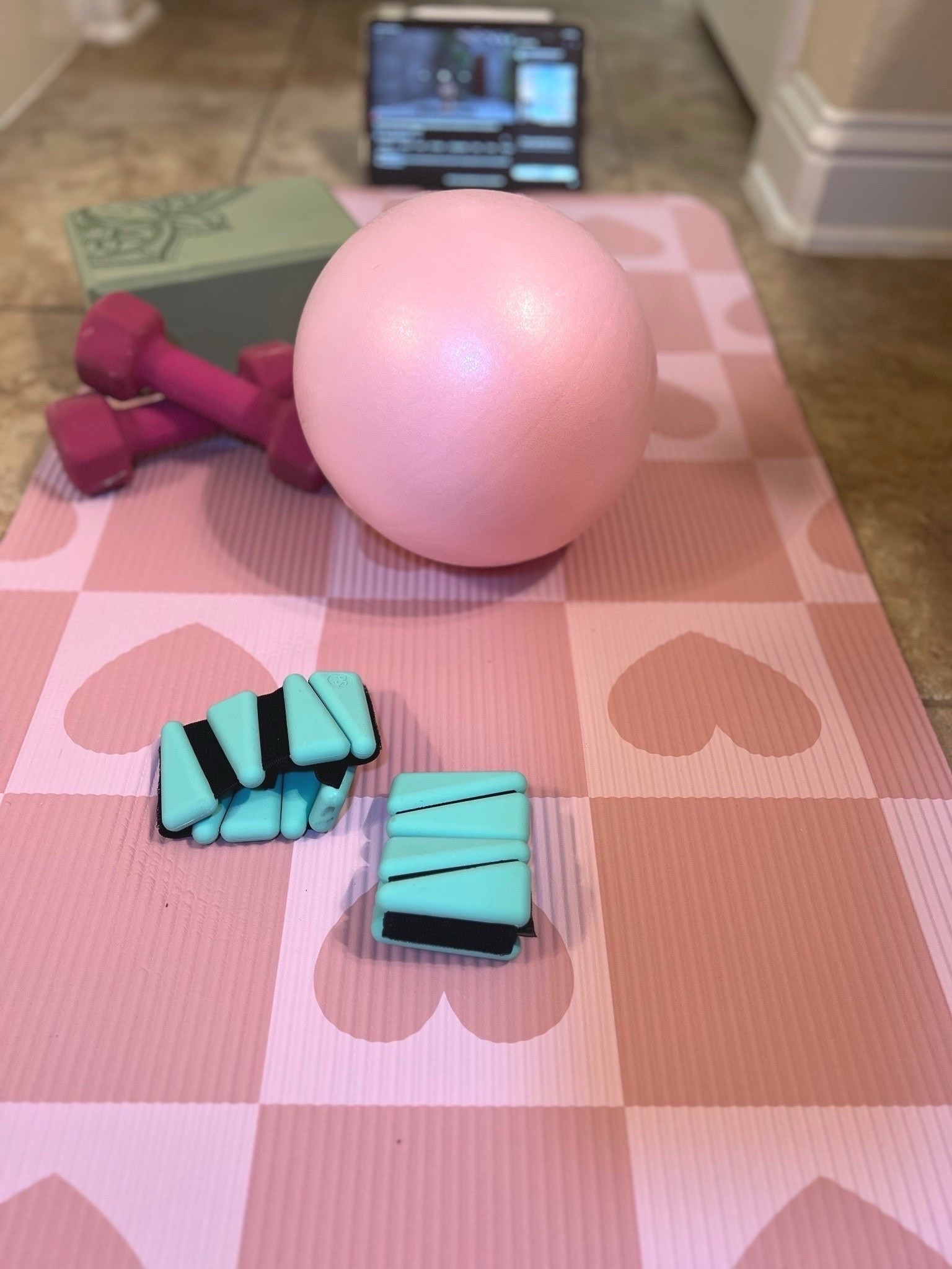 The perfect way to start your day.  A mat , 3lbs weights , and a YouTube video . Just 30 mins to take care of me and my body.

#LTKMothersDay #LTKfitnessgoals #LTKdayinmylife