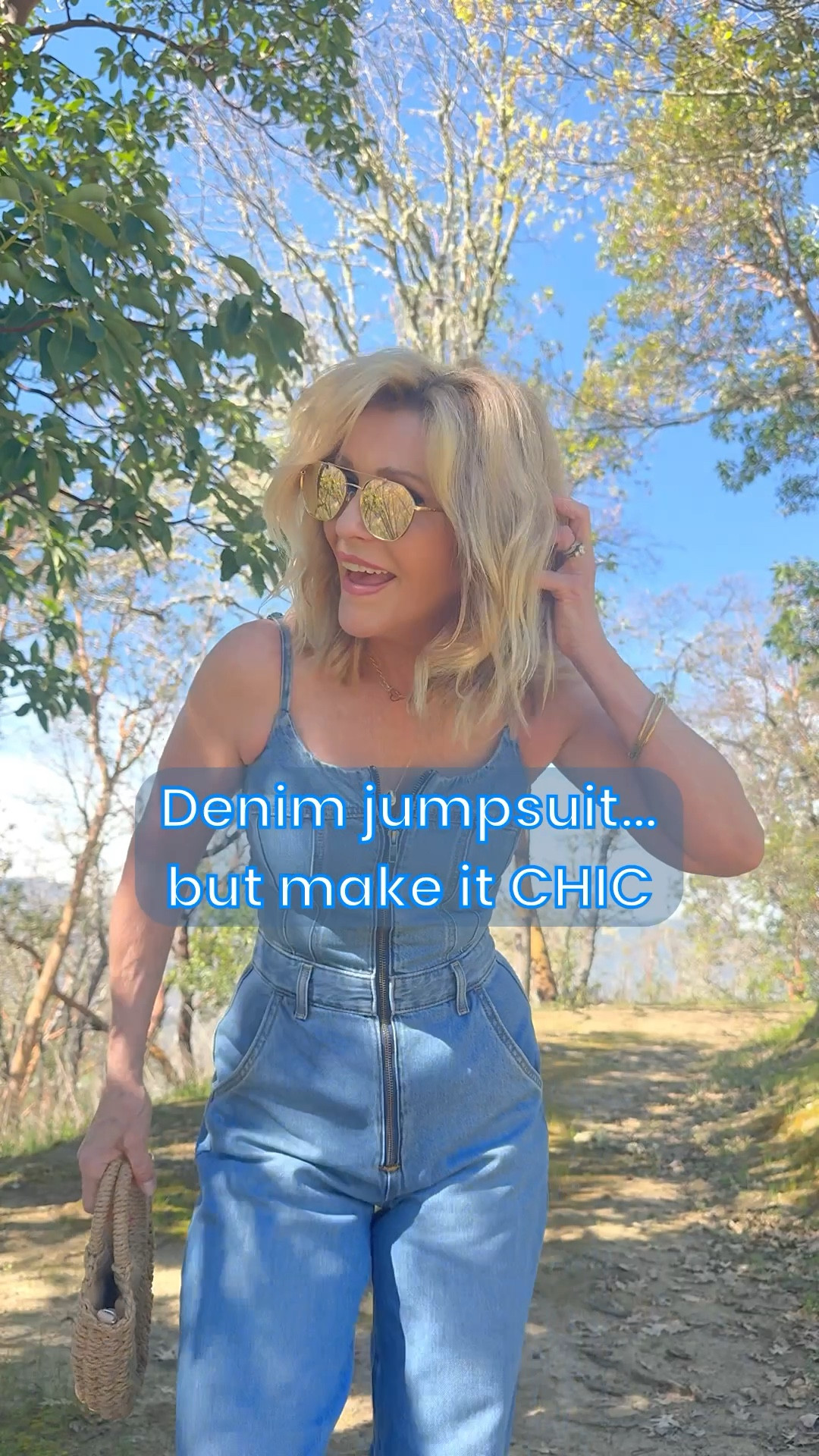 A denim jumpsuit that actually flatters over 50 (and doesn’t feel costumey or farmer).

The difference is in the details:
– No side buttons (huge)
– Clean, lengthening line
– Structured but still wearable

This is how you keep it modern and chic: skip the fasteners, sneakers and style it clean.

Linked this one (now in a lighter wash) + similar options.

#LTKootd #LTKdayinmylife