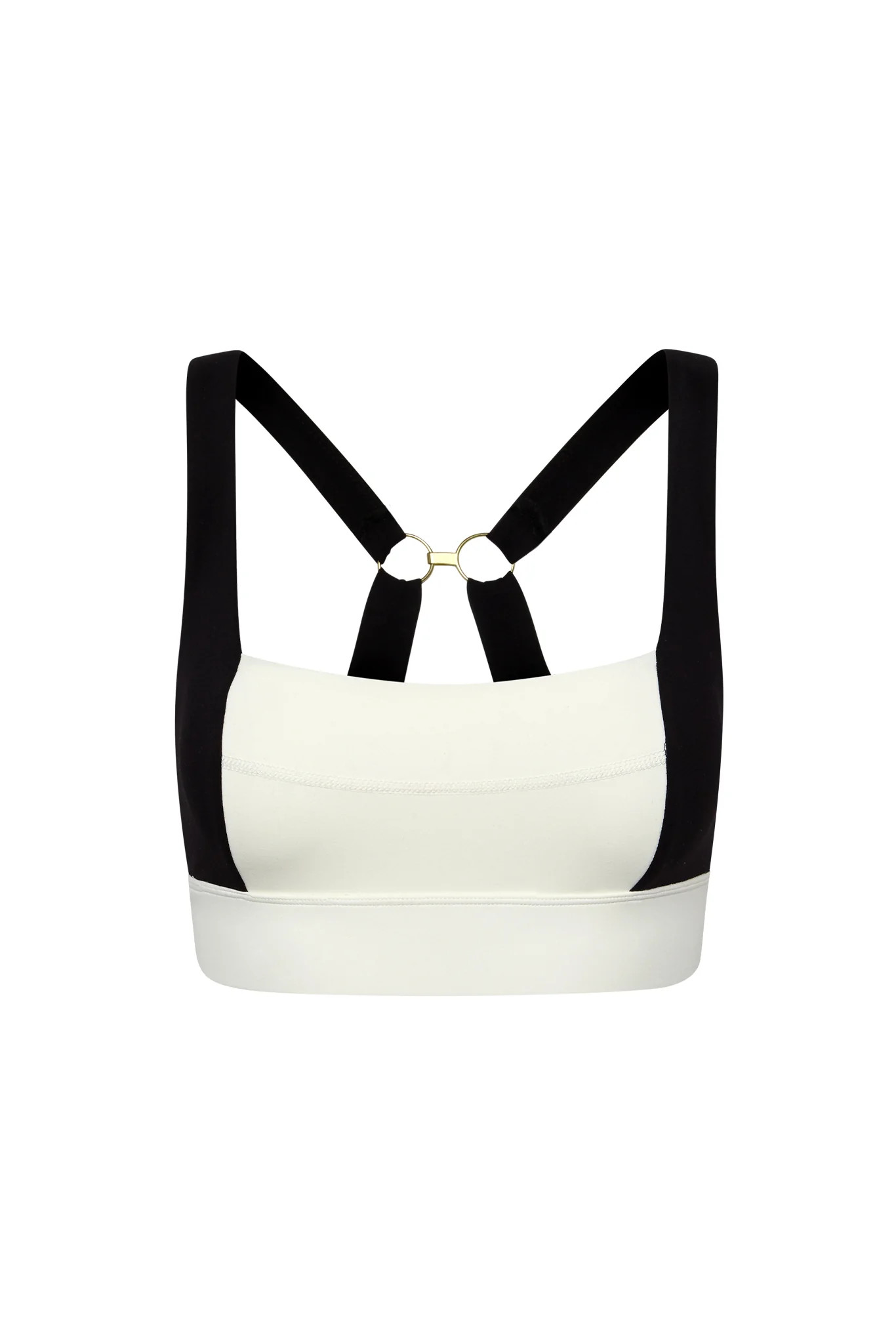 Arches “The Tash Bra” - Ivory/Black | Monday Swimwear