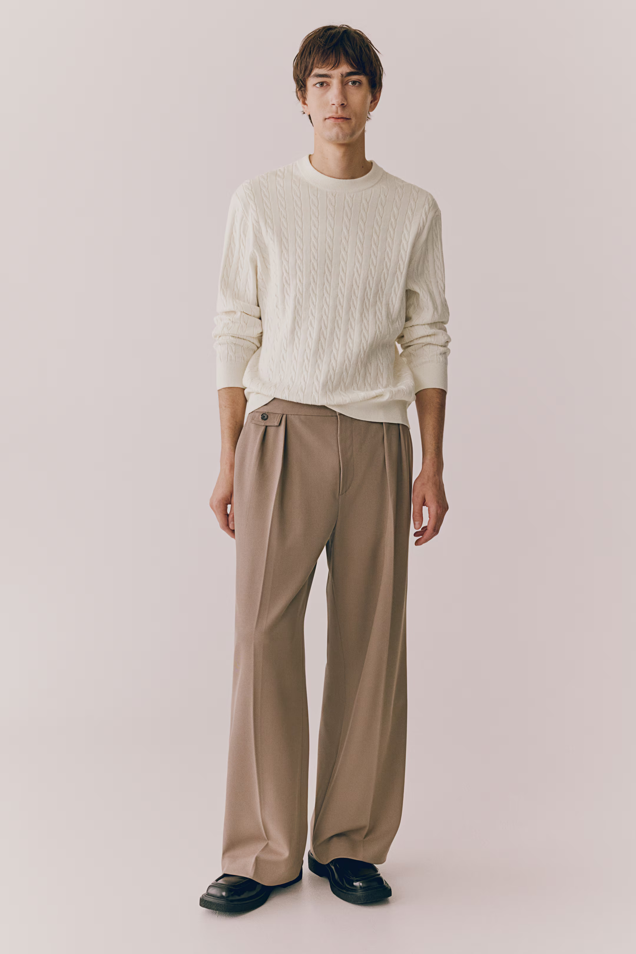 Regular-Fit Cable-Knit Sweater | H&M (US + CA)