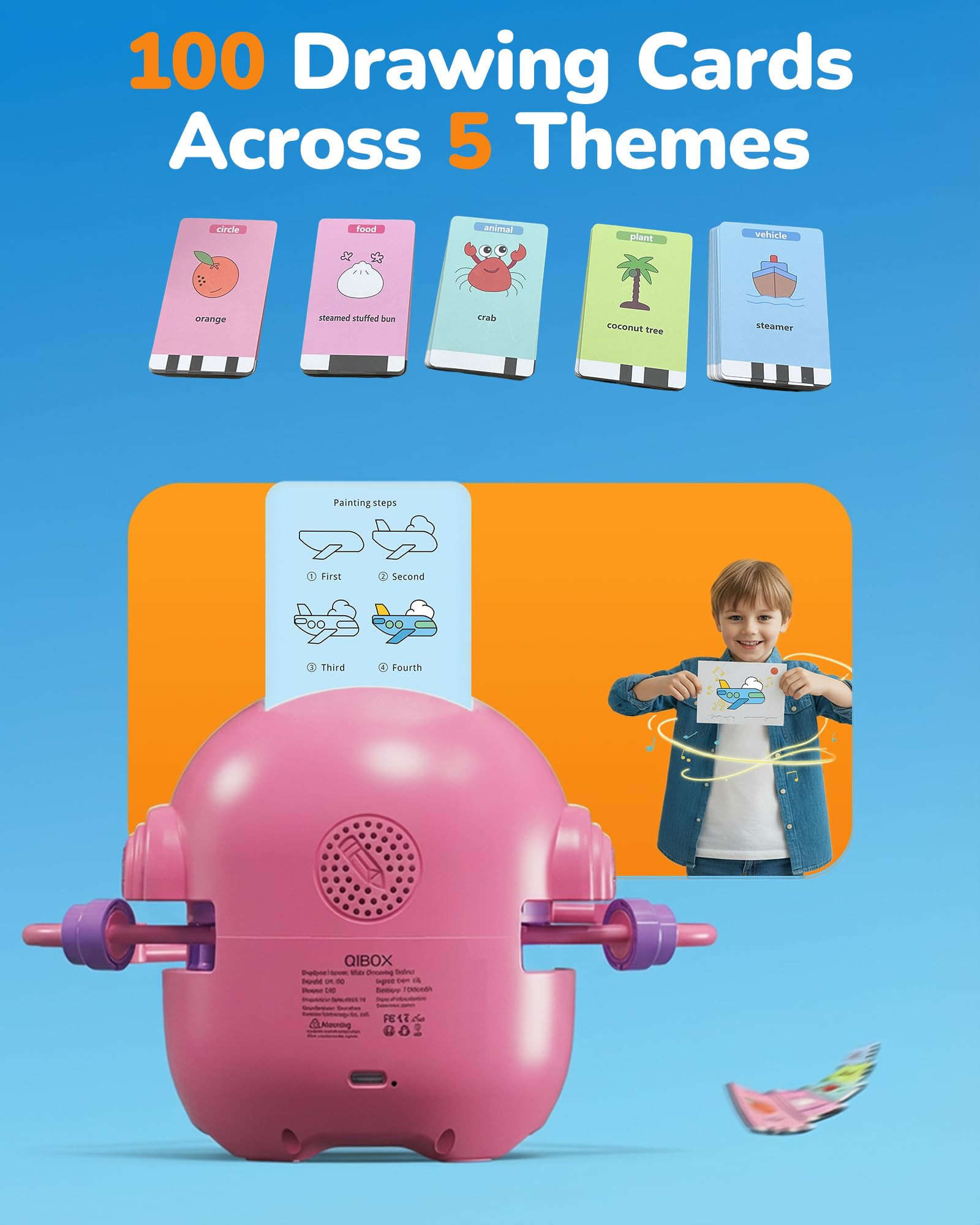 Drawing Robot for Kids, Rechargeable 4-in-1 Draw/Learn/Spell/Music Interactive Educational Robot ... | Amazon (US)