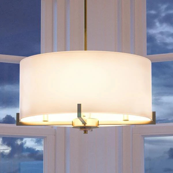 UHP2632 Cosmopolitan Drum Chandelier, 9-5/8"H x 22"W, Palladian Gold Finish, Oxford Collection | Urban Ambiance, Inc.