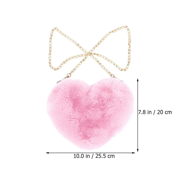 Peach Heart Chain Tote Bag - Large Shoulder Purse | Walmart (US)