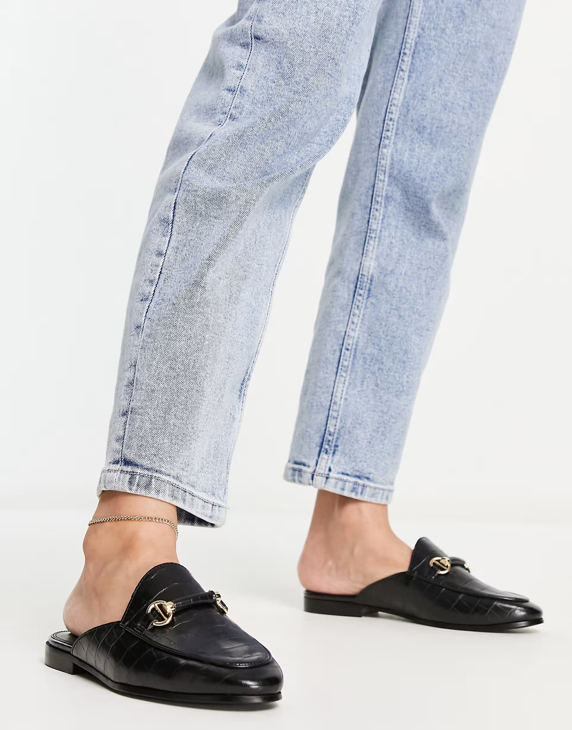 Dune London slip on trim loafers in black | ASOS (Global)