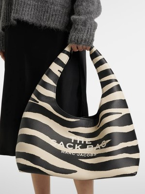 Authentic NWT Marc Jacobs The Sack Bag Zebra Stripe Black White Leather Hobo | eBay | eBay US