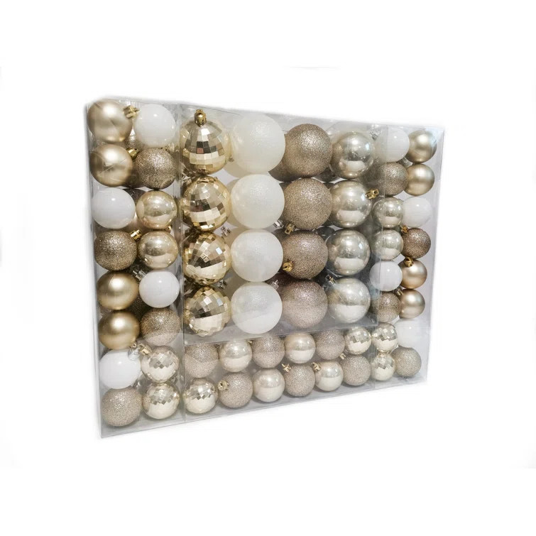 87 Piece Seasonal Decorative Ball Ornament Set (Set of 87) | Wayfair North America