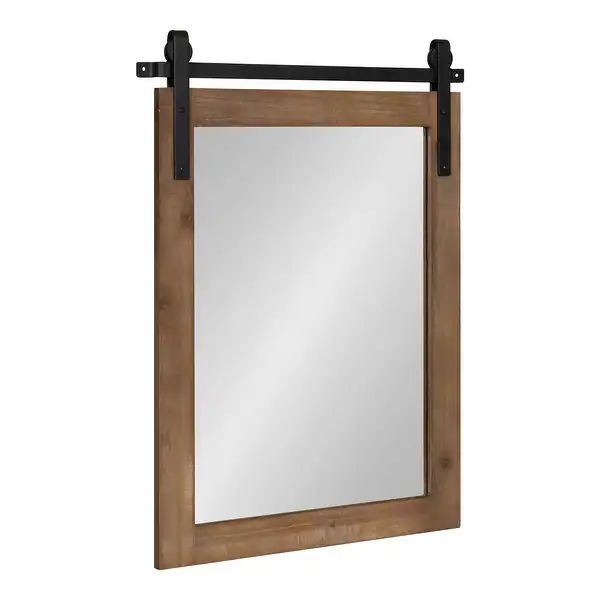 Kate and Laurel Cates Rustic Rectangular Wall Mirror | Bed Bath & Beyond