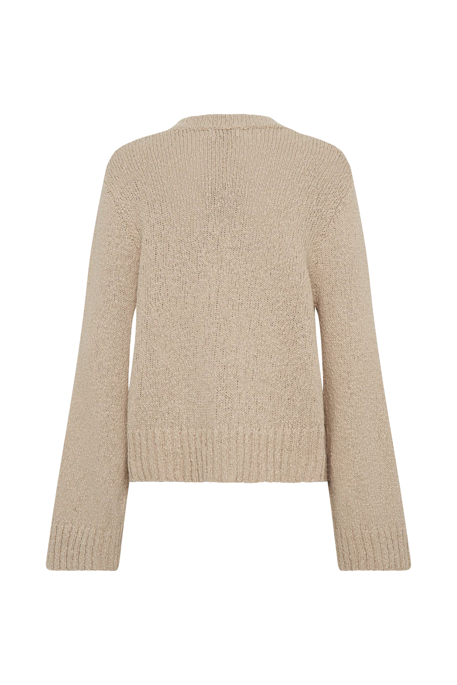 Moira Oversized Boucle Cardigan - Wheat | MESHKI US