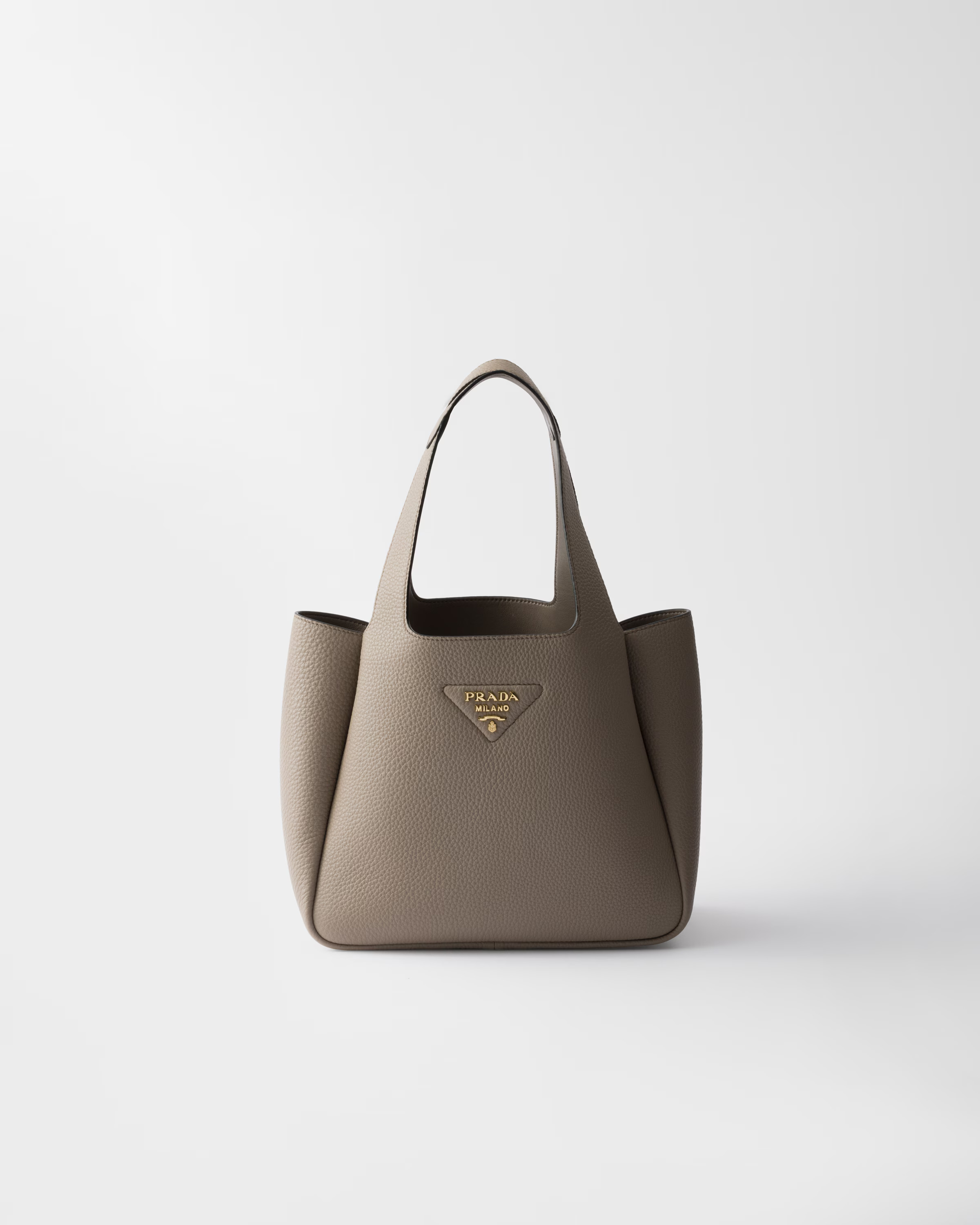 Small leather tote bag | Prada UK