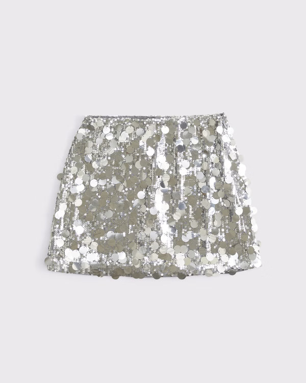 Women's The A&amp;F Scarlett Sequin Mini Skort | Women's Bottoms | Abercrombie.com | Abercrombie &amp; Fitch (US)