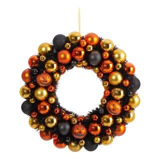 30" Shatterproof Jack-o-lantern Halloween Ornament Wreath | Michaels Stores