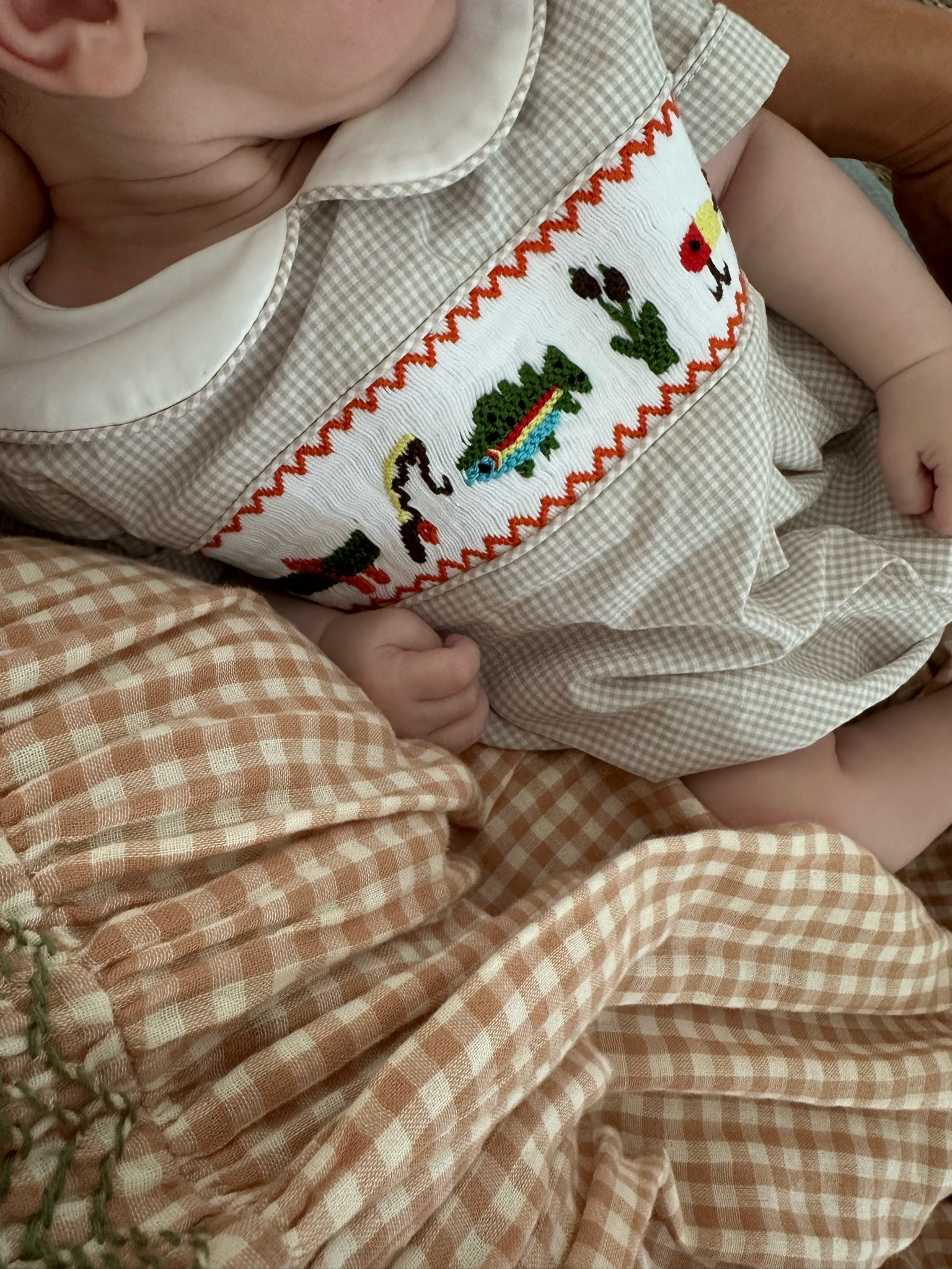 Matching my boy 🫶🏻 gingham fishing bubble from Little Sloans and my gingham dress is from free people! 

#LTKFindsUnder100 #LTKBaby #LTKStyleTip