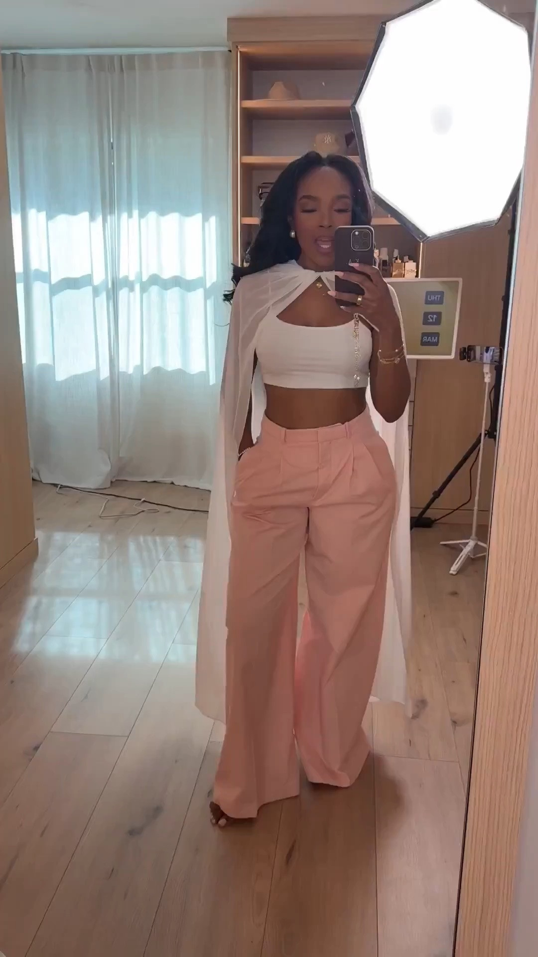 Hi Babes!

Pink and white is one of those combinations that always looks feminine, polished, and expensive 💕✨

I love how the flowy pink trousers balance the fitted crop top, and the white cape detail takes this look to another level. It's soft, elegant, and perfect for when you want to make a statement without trying too hard.

Where to wear this:
• Bridal events
• Baby showers
• Brunch with the girls
• Vacation dinners
• Birthday celebrations
• Spring and summer events

Style tip: Keep your accessories delicate and let the outfit do all the talking. The monochromatic pink and white palette is what makes this look feel so luxe.

Everything is linked below!

xx Kira | IG: KirasFashionFinds

34D - 27 - 40 • Size Small or 4

#LTKgrwm #LTKootd #LTKvlog