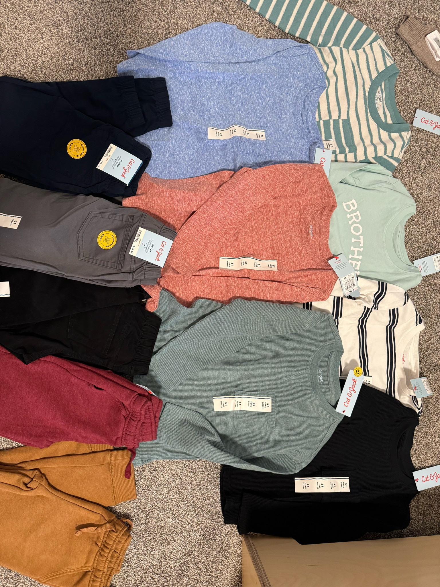 Winter haul for four year old 