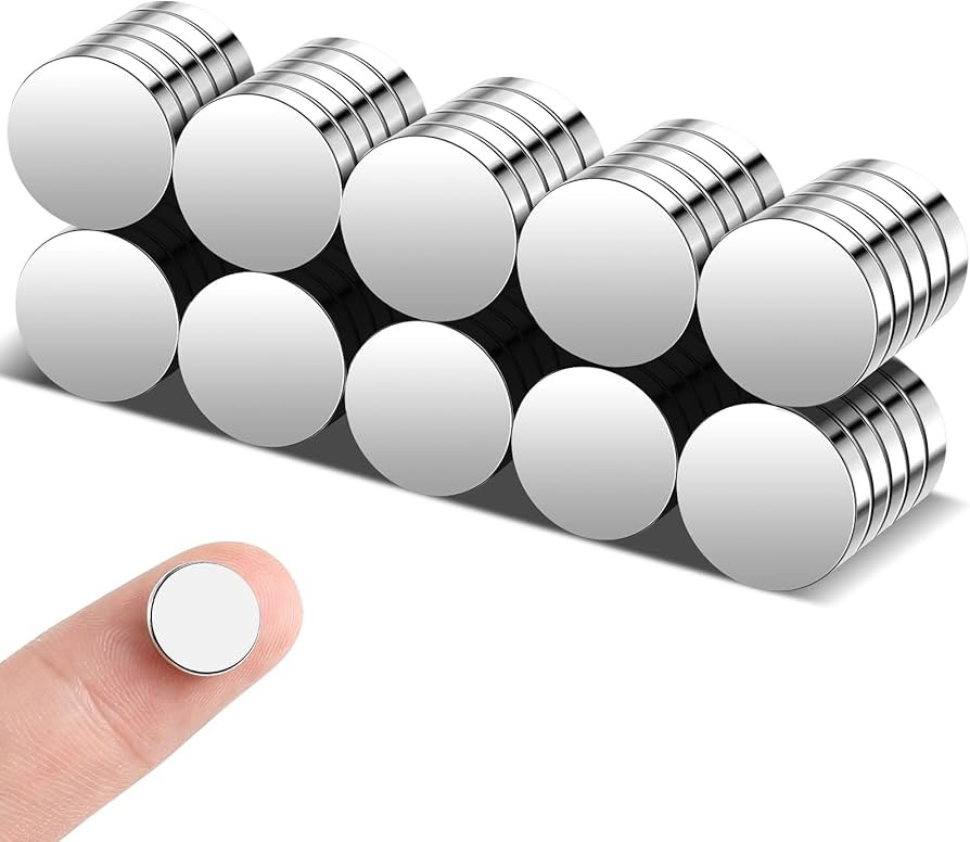 DIYMAG 45Pcs Refrigerator Magnet, Small Round Rare Earth Magnets for Crafts, Small Strong Neodymi... | Amazon (US)