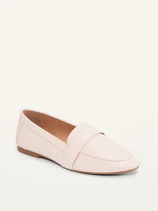 Faux-Leather Pointed-Toe Loafer Shoes for Women | Old Navy (US)