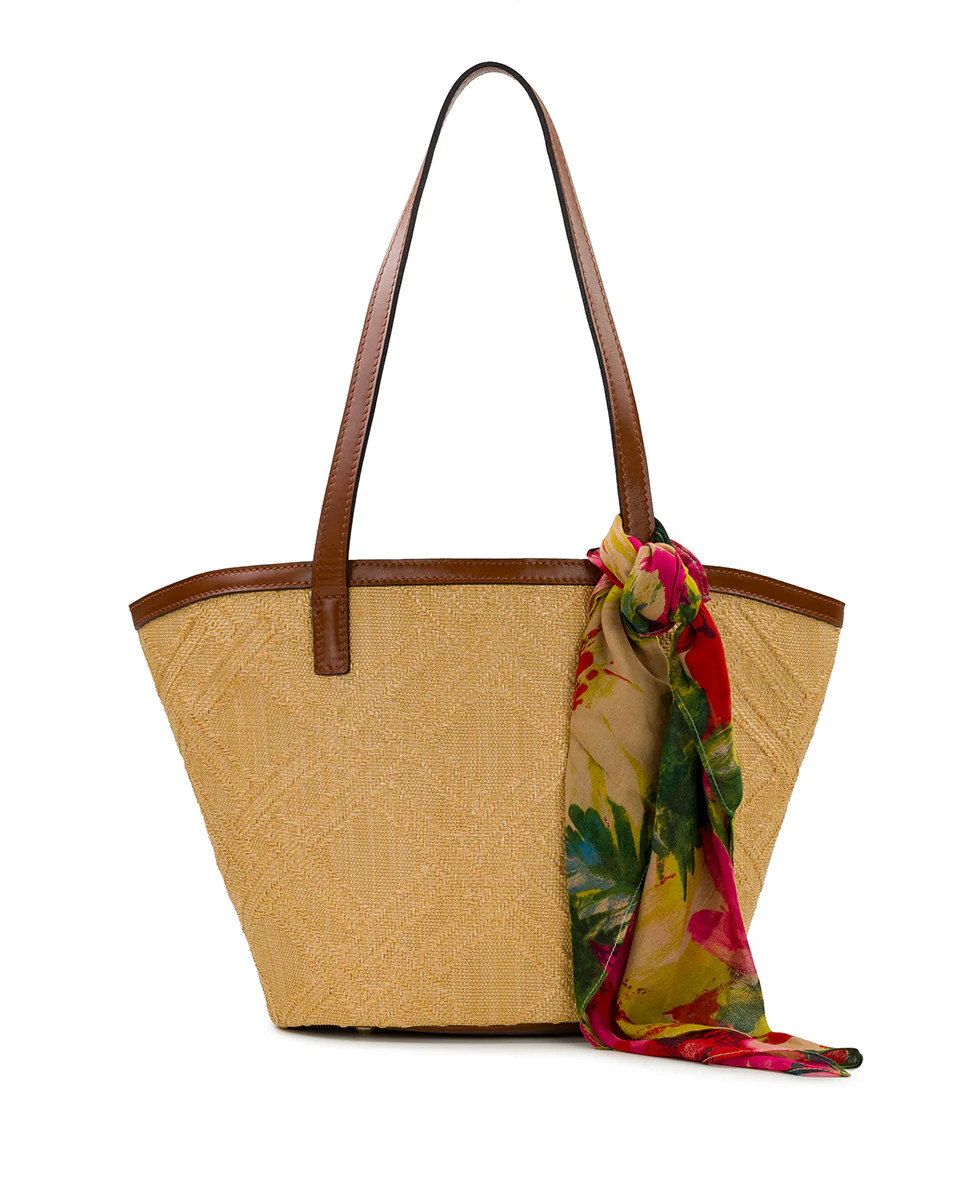 Marconia Tote with Spring Multi Scarf - Woven | Patricia Nash Designs