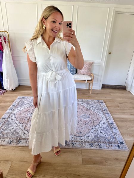 White dress - perfect for anything bridal related! I’m wearing a medium 

#LTKworkwear #LTKfindsunder50 #LTKparties