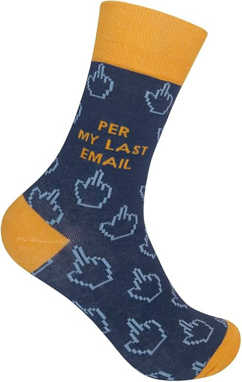 FUNATIC Socks with Funny Sayings - Novelty Gifts for Men, Women, Teens - Sarcastic, Profane, Rude | Amazon (US)