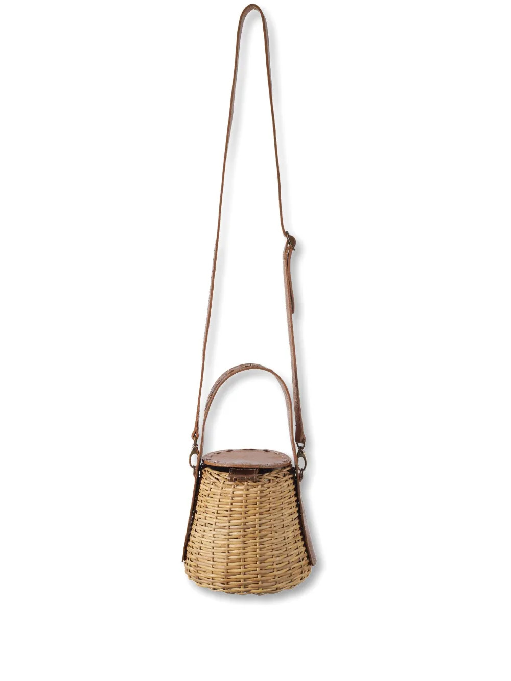 Nannacay Naomi wicker bucket bag - Neutrals | Farfetch Global